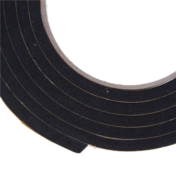 2m sort enkeltsidig selvklebende skumtape-klistremerke 20 mm bred