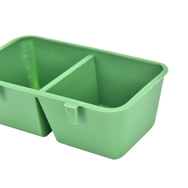 2 in 1 Parrot Water Bowl Cups Muoviset linnut kyyhkyset häkkihiekka