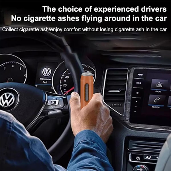 Bærbart bilaskebeger Brown 1pcs