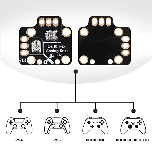 10 kpl Analog Stick Drift Fix Mod Reset Drift Thumbstick Resist Black