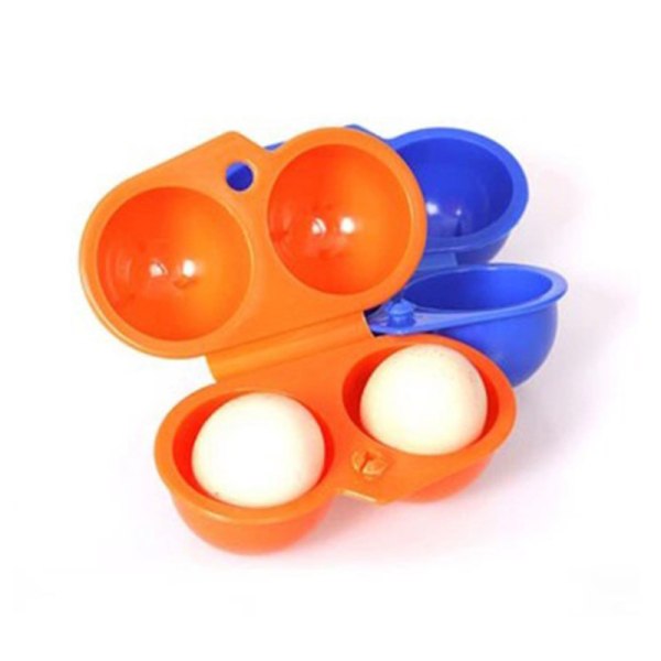 Äggförvaringslåda Bärbar ägghållare i plast Orange