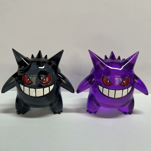 8 cm Anime Figur Kawaii Gengar Transparent Action Figur Statue Purple