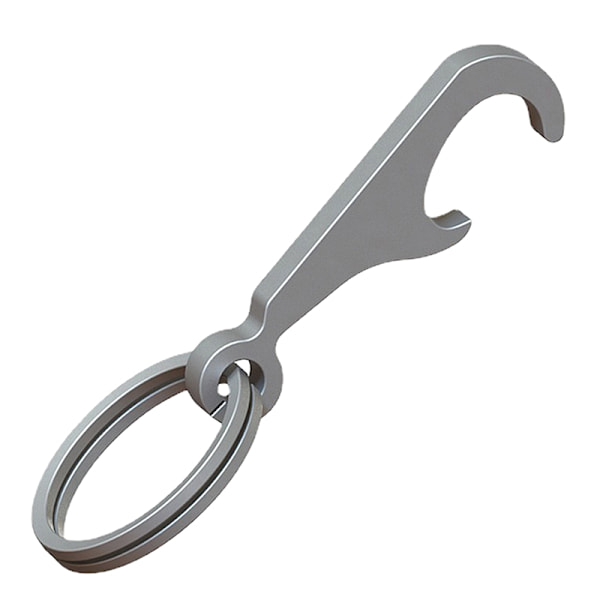 TC4 Titanium Alloy Creative Mini Beer Flasköppnare Nyckelring wi