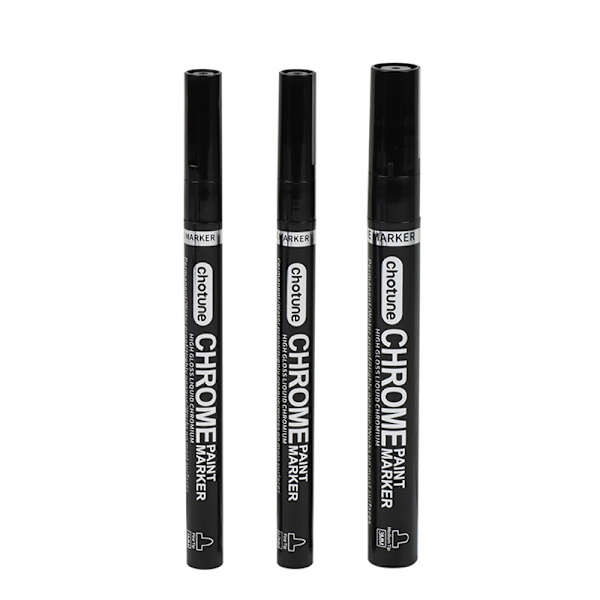Chrome Mirror Reflekterende Marker Sølv Marker Liquid Pen Craftw 1mm