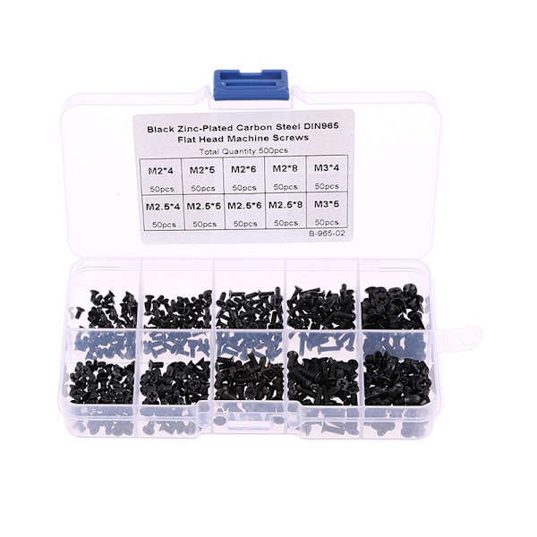500PCS M2 M3 set med platt huvud Tillbehör för den bärbara datorn Dr
