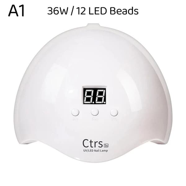 1 stk. Gel neglelampe med 3 timerindstillinger, autosensor til gelpolish A1