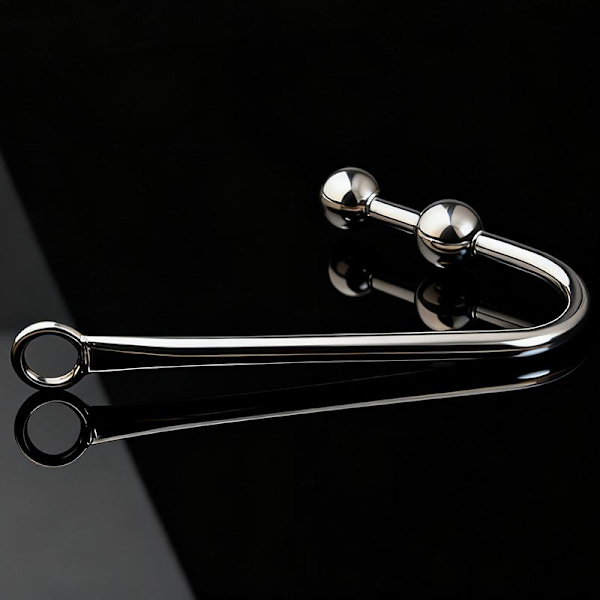 Rustfrit Stål Krogkugler Metal Dilator Plug Store Perler Prostat B
