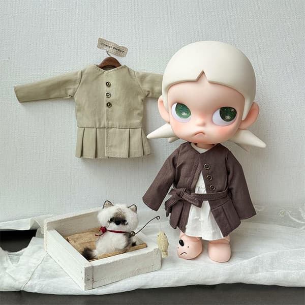 Til Zsiga Dukketøj Vindjakke til 1/8 Actionfigur T A2
