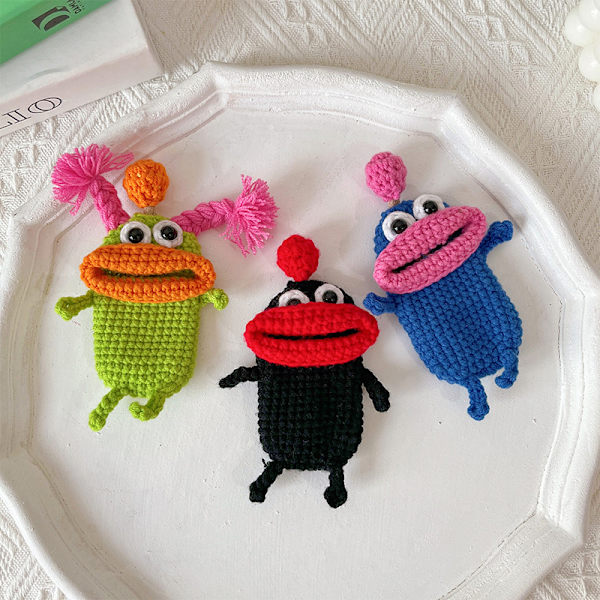 Creative e Cartoon Car Key Pack Korv Munstickning Ull Bil A3
