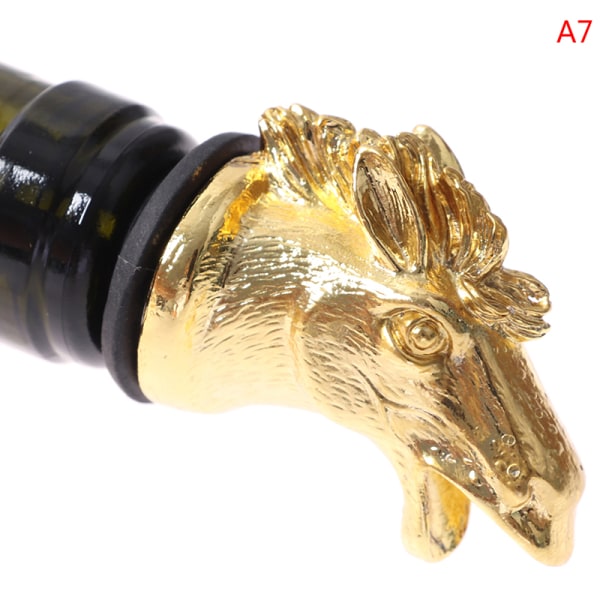 1st Zinklegering Djur Head Wine Pourer Vinflaska proppar Wi A7