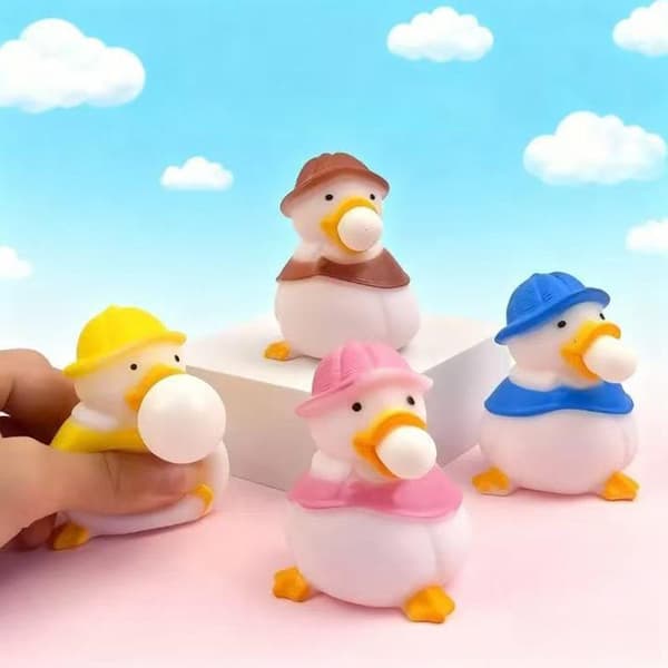 e Bobleblæsende And Fidget Legetøj Blød PVC Til Børn Voksne A4