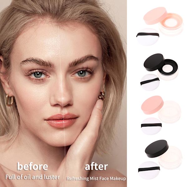 20g Tom Air Cushion Puff Box Med Pulver Svamp Sigter Eller Ela C