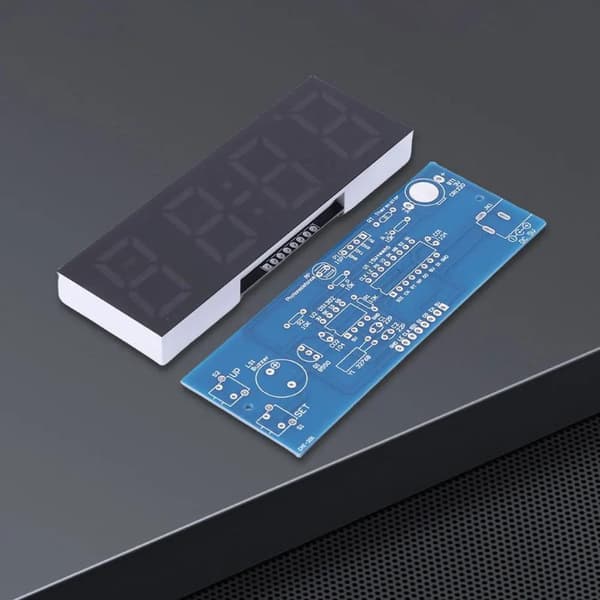 Gør-det-selv elektronisk ur LED MCU-sæt med tidslysstyringstemperatur A3