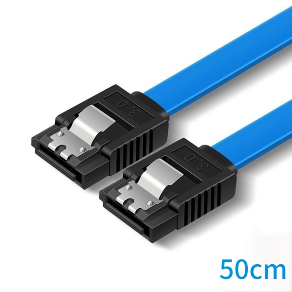 Sata 3.0-datakabel SATA III SATA 3-kabel Høyre Venstre Opp Ned An Blue A1-50cm