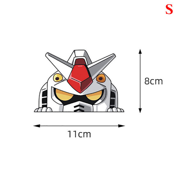 Funny DAM RX-78 Peeking Anime Car Sticker Vinyl PVC Decal S