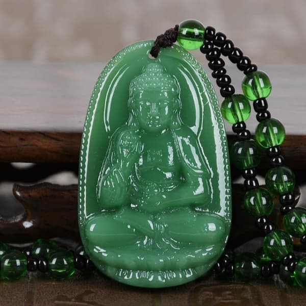Lucky Amulet Buddha Bodhisattva Halskæde til mænd kvinder lang Swe A8