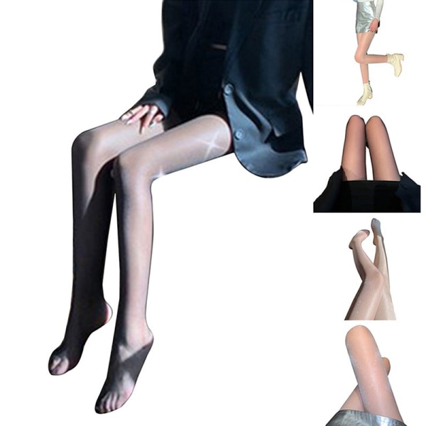 Naisten sukat Muoti Naisten Seksikäs Viehättävät Kiiltävät Sukkahousut Fe Skin-Color