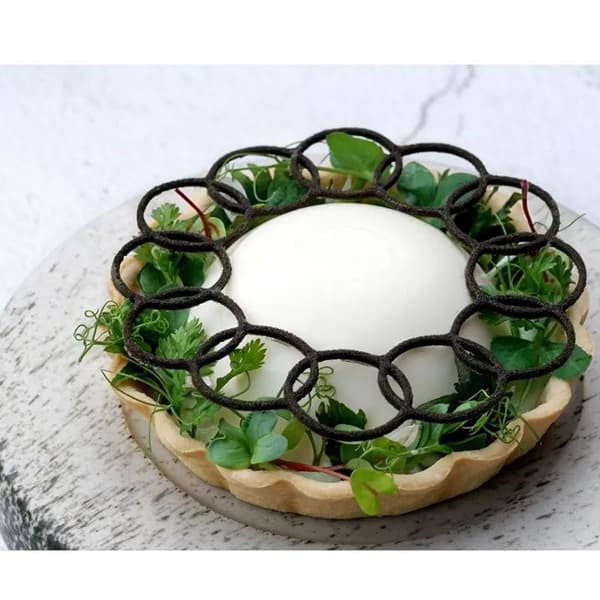 Blomsterblad Blonde Fondantform Silikonepude Til DIY Kage Chokolade LFM99