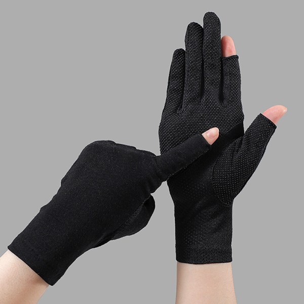 1 par utomhus andas handskar tunna sommar UV-skydd Driv Beige