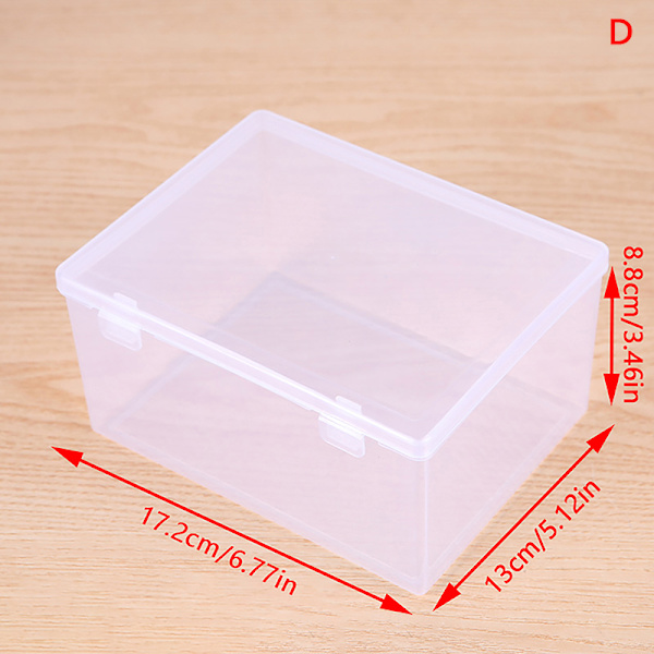 Mini Opbevaringsboks Klar Låg Lille Plastkasse Til Dele Jewel C