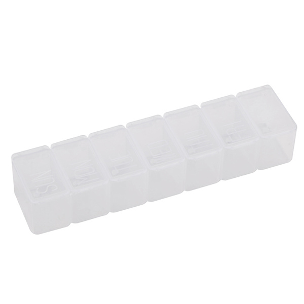 7 Days Tablet Pilleæske Holder Ugentlig Medicin Opbevaring Organizer