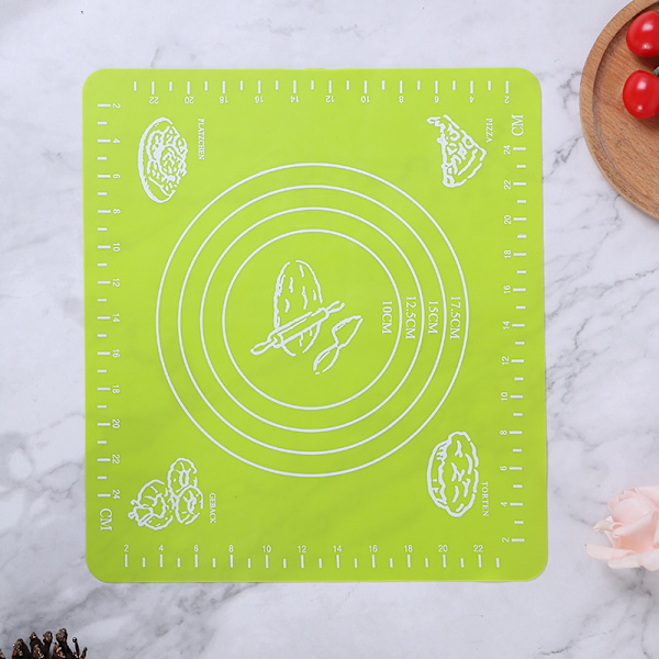 26*29 cm silikon non-stick matta Rolling Dough Liner Pad Bakverk C Green