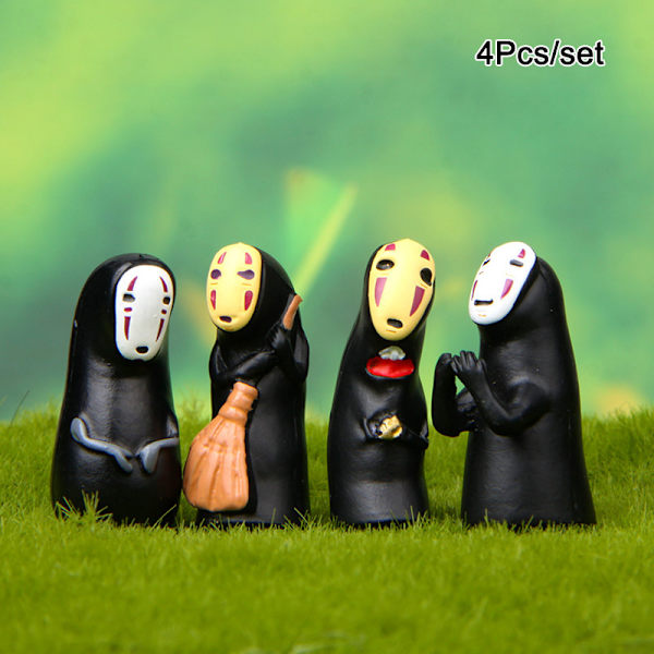 1/4 st Spirited Away No Face Man Vinyl Actionfigur Miyazaki H a set