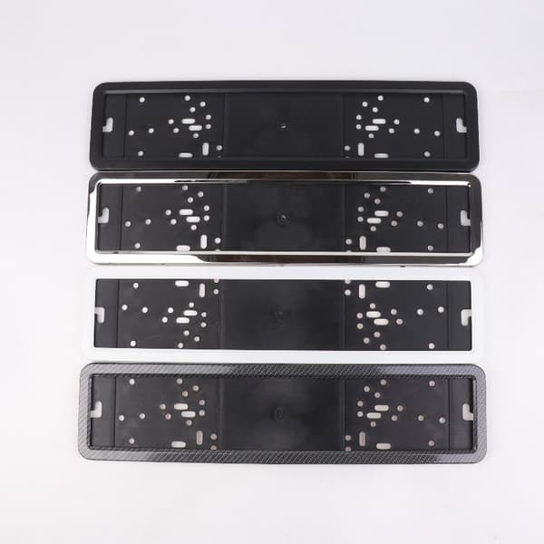 1 stk. RU UA EU nummerpladeholder sort nummerpladeholder mig White