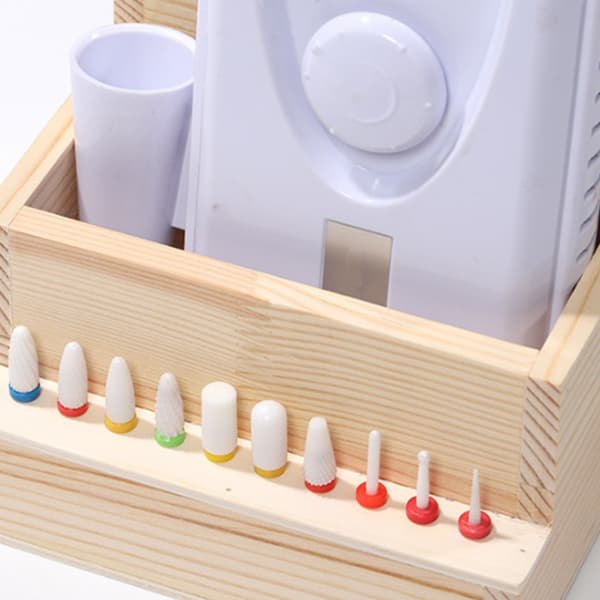 1 STK Træneglebor hine Bits Træholder Manicure Tools Bo S