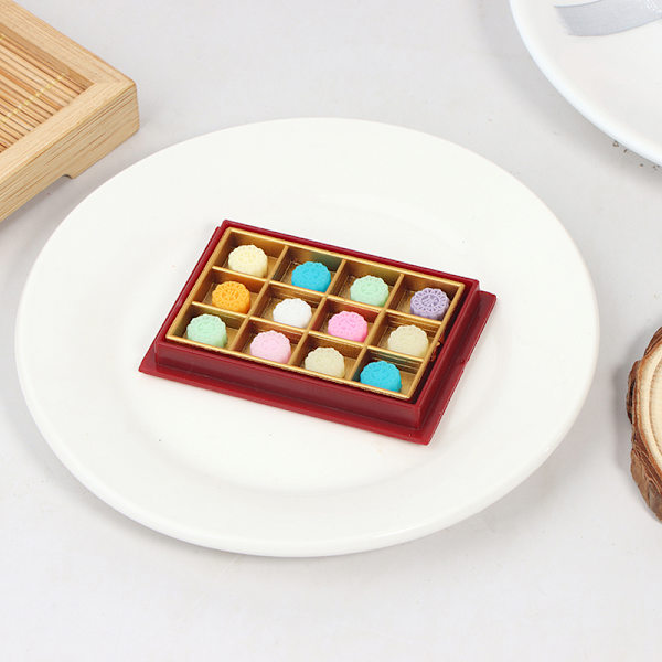 1:12 Dukkehus miniture simulering Mooncake Model Decoration A