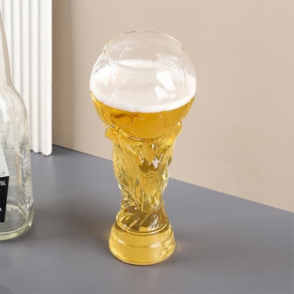 Fodboldfans Ølglas Kaffekrus Trofæform Til Familie Ba 800ml transparent