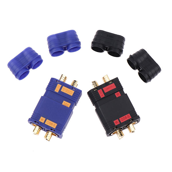QS8-S Heavy Duty Battery Connector Anti-Spark Gold Connector La Black