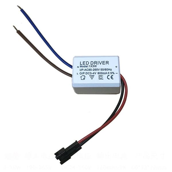 1 stk. LED-strømforsyning DC 3-4V transformer switch-driver 600mA A A1