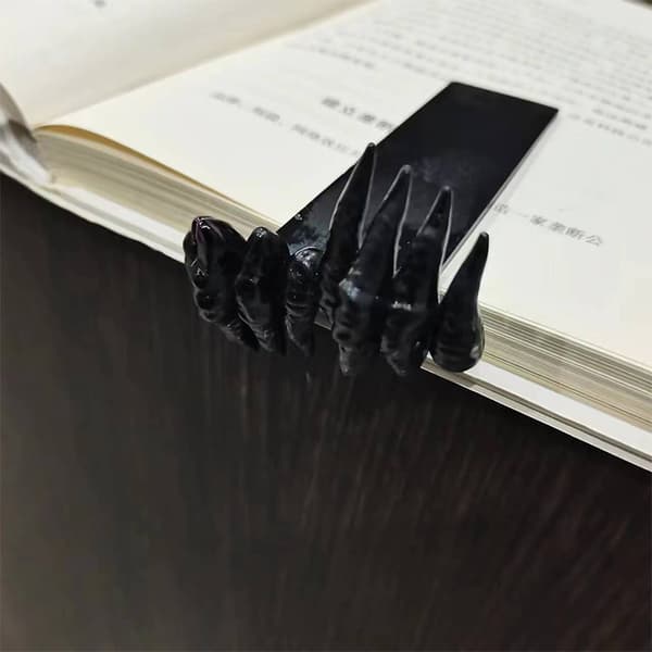 Thriller Devil'S Hand Bokmärke Halloween Claw Booknook Hand Boo Black