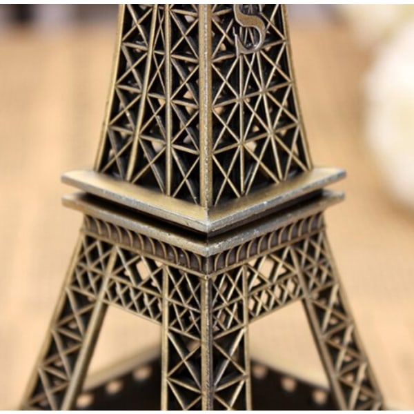 Bronze Tone Paris Eiffeltårnet Figur Statue Vintage