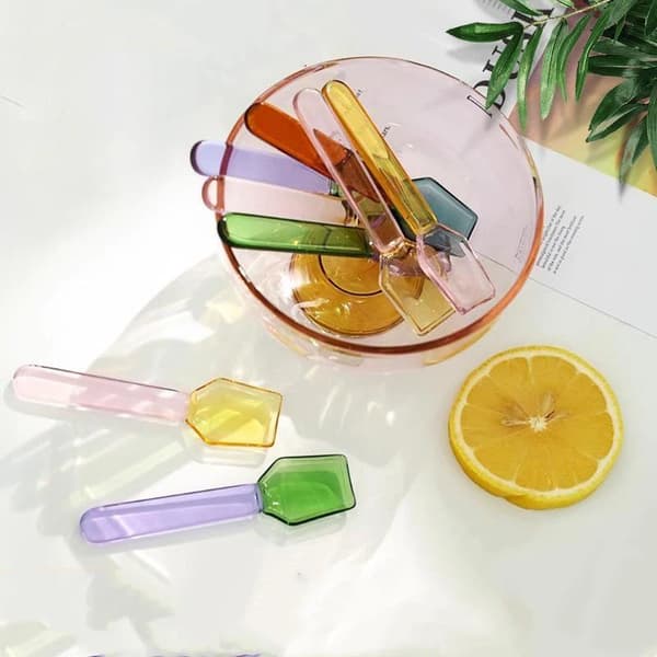 e Style Farverig Glas Dessertske Varme Kold INS Stil Kort A3