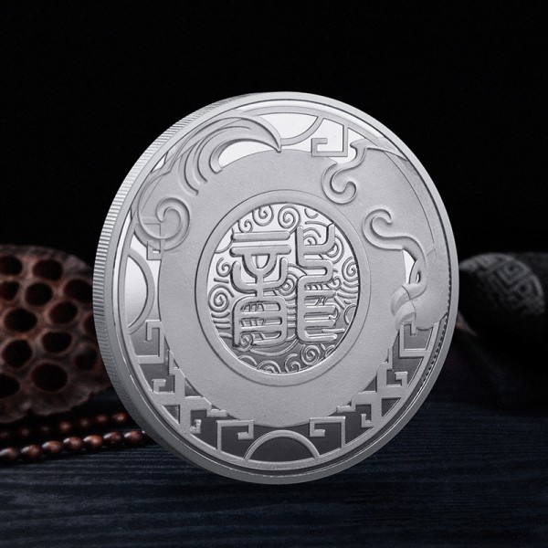 Dragon Commemorative Coin 2024 Dragon Zodiac Gold Coin Birthda Gold