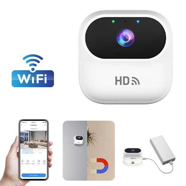 HD Mini Kamera WiFi Smart Hjem Sikkerhetskamera Overvåkingskamera A2