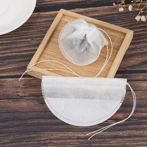 50 st klass tomma tepåsar Infuser med sträng Heal Seal Filte