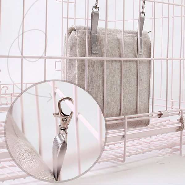 Hanging Pouch Feeder Høposeholder Foderdispenserbeholder Coffee M