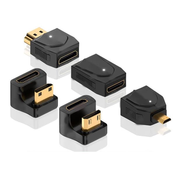 MINI HDMI til HDMI Adapter Converter Videospiller HD 1080P 2K 4K A2