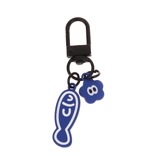 Kreativ tecknad liten fisk nyckelring Kawaii Fish Bone Keyring A3