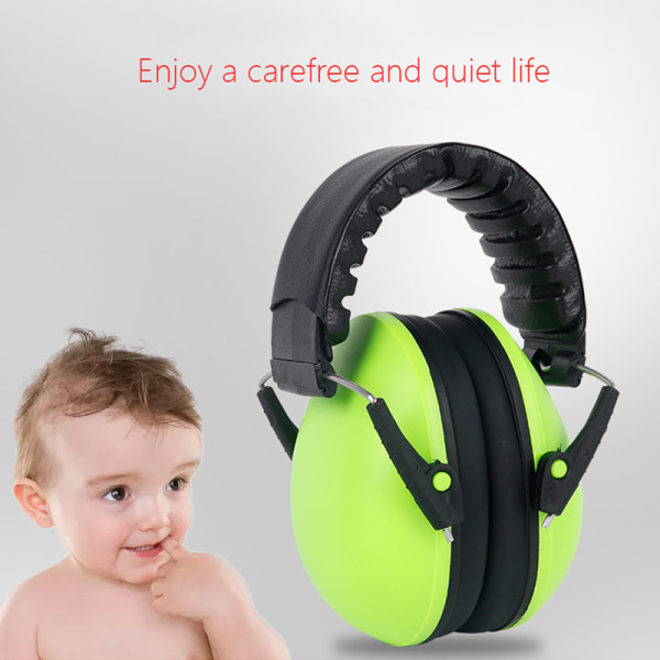 Lydisolerte øreklokker for barn baby baby pjokk anti-støy e green