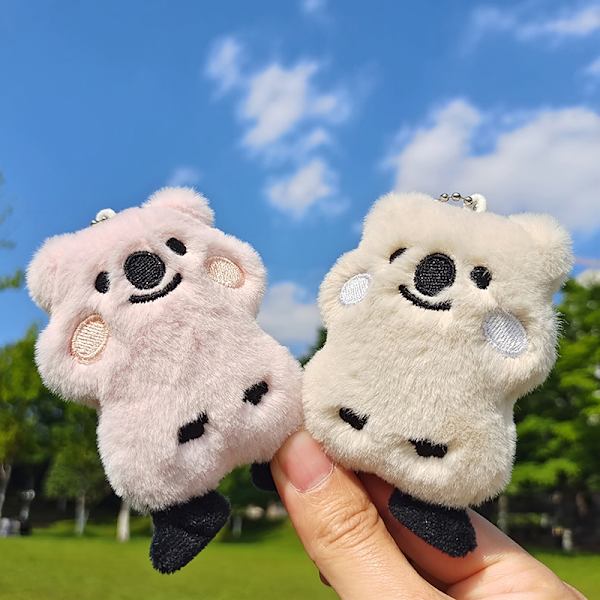 e Sarjakuva Pehmo Bear Doll Avaimenperä Riippuva koristeet Trendikäs laukku Khaki