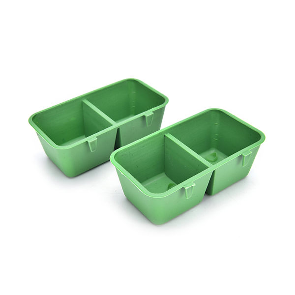 2 in 1 Parrot Water Bowl Cups Muoviset linnut kyyhkyset häkkihiekka