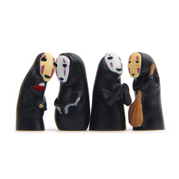 1/4 stk Spirited Away No Face Man Vinyl Action Figur Miyazaki H a set