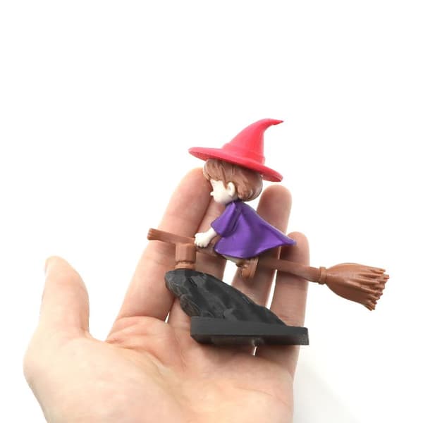 Flyvende Pige Bil Instrumentbræt Ornament Mini Troldmandsfigur Auto A2