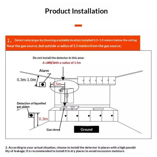 Propan Butan Sensor 12V Gassdetektor Sensor LPG Naturlig Motor A8