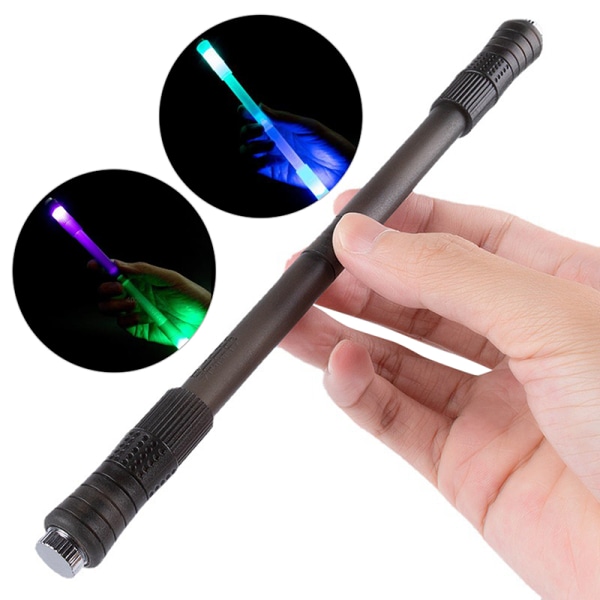 Liukumaton mukava pyörivä kynä Flash pyörivä peligeeli Black