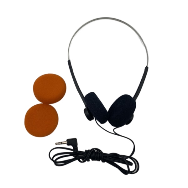 Bygel hörlurar Musik MP3 Retro Feelings Portable Wired Sma Orange